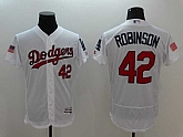 Los Angeles Dodgers #42 Jackie Robinson White USA Independence Day 2016 Flexbase Collection Stitched Baseball Jersey,baseball caps,new era cap wholesale,wholesale hats
