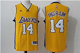 Los Angeles Lakers #14 Ingram Yellow Swingman Stitched NBA Jersey,baseball caps,new era cap wholesale,wholesale hats