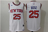 New York Knicks #25 Rose New White Stitched NBA Jersey,baseball caps,new era cap wholesale,wholesale hats