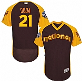 New York Mets #21 Lucas Duda Brown Men's 2016 All Star National League Stitched Baseball Jersey,baseball caps,new era cap wholesale,wholesale hats
