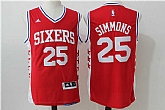 Philadelphia 76ers #25 Simmons New Red Swingman Stitched NBA Jersey,baseball caps,new era cap wholesale,wholesale hats