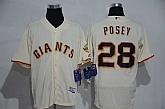 San Francisco Giants #28 Buster Posey Cream 2016 Flexbase Collection Stitched Jersey,baseball caps,new era cap wholesale,wholesale hats