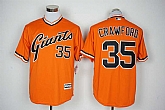 San Francisco Giants #35 Brandon Crawford Orange Mitchell And Ness 1978 New Cool Base Pullover Stitched MLB Jersey,baseball caps,new era cap wholesale,wholesale hats