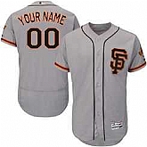 San Francisco Giants Customized Gray Men's Flexbase Collection Stitched Baseball Jersey,baseball caps,new era cap wholesale,wholesale hats