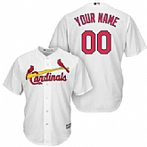 St. Louis Cardinals Customized White Men's New Cool Base Stitched MLB Jersey,baseball caps,new era cap wholesale,wholesale hats