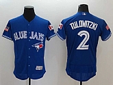 Toronto Blue Jays #2 Troy Tulowitzki Independence Day Blue 2016 Flexbase Collection Stitched Baseball Jersey,baseball caps,new era cap wholesale,wholesale hats