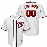 Washington Nationals Customized White Men's New Cool Base Stitched MLB Jersey,baseball caps,new era cap wholesale,wholesale hats