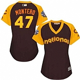 Women Chicago Cubs #47 Miguel Montero Brown 2016 All Star National League Stitched Baseball Jersey,baseball caps,new era cap wholesale,wholesale hats