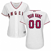 Women Los Angeles Angels of Anaheim Customized White New Cool Base Stitched MLB Jersey,baseball caps,new era cap wholesale,wholesale hats