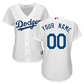 Women Los Angeles Dodgers Customized White New Cool Base Stitched MLB Jersey,baseball caps,new era cap wholesale,wholesale hats