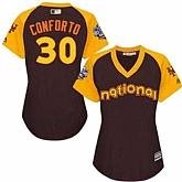 Women New York Mets #30 Michael Conforto Brown 2016 All Star National League Stitched Baseball Jersey,baseball caps,new era cap wholesale,wholesale hats