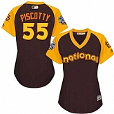 Women St. Louis Cardinals #55 Stephen Piscotty Brown 2016 All Star National League Stitched Baseball Jersey,baseball caps,new era cap wholesale,wholesale hats