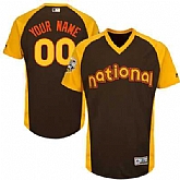 Youth MLB Customized Brown 2016 All Star National League Stitched Baseball Jersey