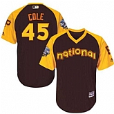 Youth Pittsburgh Pirates #45 Gerrit Cole Brown 2016 All Star National League Stitched Baseball Jersey,baseball caps,new era cap wholesale,wholesale hats