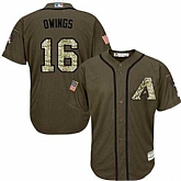 Arizona Diamondbacks #16 Chris Owings Green Salute to Service Stitched Baseball Jersey Jiasu,baseball caps,new era cap wholesale,wholesale hats