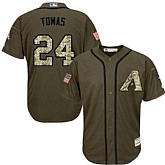 Arizona Diamondbacks #24 Yasmany Tomas Green Salute to Service Stitched Baseball Jersey Jiasu,baseball caps,new era cap wholesale,wholesale hats