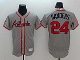 Atlanta Braves #24 Deion Sanders Gray USA Independence Day 2016 Flexbase Collection Stitched Jersey,baseball caps,new era cap wholesale,wholesale hats