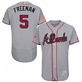 Atlanta Braves #5 Freddie Freeman Gray 2016 Fashion Stars & Stripes Flexbase Stitched Baseball Jersey Jiasu,baseball caps,new era cap wholesale,wholesale hats