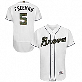 Atlanta Braves #5 Freddie Freeman White Flexbase Collection 2016 Memorial Day Stitched Baseball Jersey Jiasu,baseball caps,new era cap wholesale,wholesale hats
