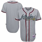 Atlanta Braves Customized Gray Camo Cool Base Stitched Baseball Jersey,baseball caps,new era cap wholesale,wholesale hats