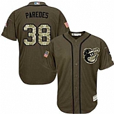 Baltimore Orioles #38 Jimmy Paredes Green Salute to Service Stitched Baseball Jersey Jiasu,baseball caps,new era cap wholesale,wholesale hats
