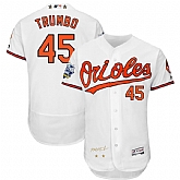Baltimore Orioles #45 Mark Trumbo White 2016 All Star Flexbase Collection Signature Stitched Jersey Jiasu,baseball caps,new era cap wholesale,wholesale hats