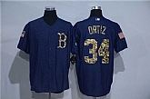 Boston Red Sox #34 David Ortiz Denim Blue Camo Stitched Baseball Jersey,baseball caps,new era cap wholesale,wholesale hats
