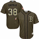 Boston Red Sox #38 Rusney Castillo Green Salute to Service Stitched Baseball Jersey Jiasu,baseball caps,new era cap wholesale,wholesale hats