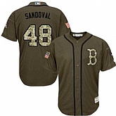 Boston Red Sox #48 Pablo Sandoval Green Salute to Service Stitched Baseball Jersey Jiasu,baseball caps,new era cap wholesale,wholesale hats