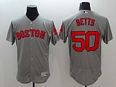 Boston Red Sox #50 Mookie Betts Gray USA Independence Day 2016 Flexbase Collection Stitched Jersey,baseball caps,new era cap wholesale,wholesale hats