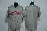 Boston Red Sox Blank Gray New Cool Base Stitched MLB Jersey,baseball caps,new era cap wholesale,wholesale hats