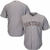 Boston Red Sox Customized Gray New Cool Base Stitched Baseball Jersey,baseball caps,new era cap wholesale,wholesale hats