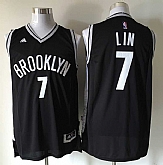Brooklyn Nets #7 Jeremy Lin Black Swingman Stitched Jerseys,baseball caps,new era cap wholesale,wholesale hats