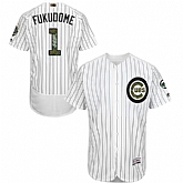 Chicago Cubs #1 Kosuke Fukudome White(Blue Strip) Flexbase Collection 2016 Memorial Day Stitched Baseball Jersey Jiasu,baseball caps,new era cap wholesale,wholesale hats