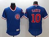 Chicago Cubs #10 Ron Santo Mitchell And Ness Blue 2016 Flexbase Collection Stitched Jersey,baseball caps,new era cap wholesale,wholesale hats