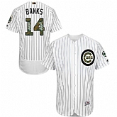 Chicago Cubs #14 Ernie Banks White(Blue Strip) Flexbase Collection 2016 Memorial Day Stitched Baseball Jersey Jiasu,baseball caps,new era cap wholesale,wholesale hats