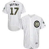 Chicago Cubs #17 Kris Bryant White (Blue Strip) Flexbase Collection 2016 Memorial Day Stitched Baseball Jersey Jiasu,baseball caps,new era cap wholesale,wholesale hats