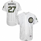 Chicago Cubs #27 Addison Russell White(Blue Strip) Flexbase Collection 2016 Memorial Day Stitched Baseball Jersey Jiasu,baseball caps,new era cap wholesale,wholesale hats