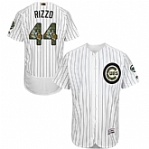 Chicago Cubs #44 Anthony Rizzo White(Blue Strip) Flexbase Collection 2016 Memorial Day Stitched Baseball Jersey Jiasu,baseball caps,new era cap wholesale,wholesale hats