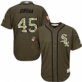 Chicago White Sox #45 Michael Jordan Green Salute to Service Stitched Baseball Jersey Jiasu,baseball caps,new era cap wholesale,wholesale hats