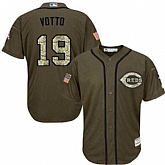 Cincinnati Reds #19 Joey Votto Green Salute to Service Stitched Baseball Jersey Jiasu,baseball caps,new era cap wholesale,wholesale hats