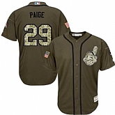 Cleveland Indians #29 Satchel Paige Green Salute to Service Stitched Baseball Jersey Jiasu,baseball caps,new era cap wholesale,wholesale hats