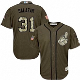 Cleveland Indians #31 Danny Salazar Green Salute to Service Stitched Baseball Jersey Jiasu,baseball caps,new era cap wholesale,wholesale hats