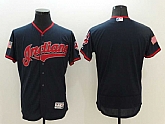 Cleveland Indians Blank Navy Blue USA Independence Day 2016 Flexbase Collection Stitched Jersey,baseball caps,new era cap wholesale,wholesale hats