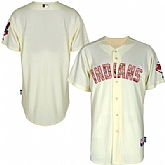 Cleveland Indians Customized Cream Camo Cool Base Stitched Baseball Jersey,baseball caps,new era cap wholesale,wholesale hats