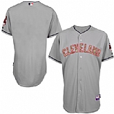 Cleveland Indians Customized Gray Camo Cool Base Stitched Baseball Jersey,baseball caps,new era cap wholesale,wholesale hats