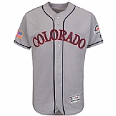 Colorado Rockies Blank Gray 2016 Fashion Stars & Stripes Flexbase Stitched Baseball Jersey Jiasu,baseball caps,new era cap wholesale,wholesale hats