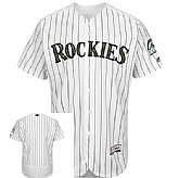 Colorado Rockies Blank White Pinstripe Flexbase Collection 2016 Memorial Day Stitched Baseball Jersey Jiasu,baseball caps,new era cap wholesale,wholesale hats