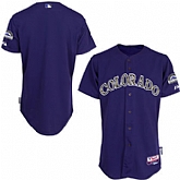 Colorado Rockies Customized Purple Camo Cool Base Stitched Baseball Jersey,baseball caps,new era cap wholesale,wholesale hats