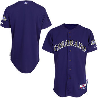 Colorado Rockies Customized Purple Camo Cool Base Stitched Baseball Jersey